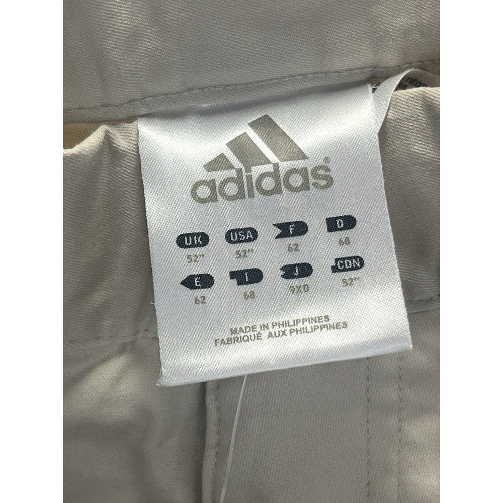 NWT Adidas Mens Tan‎ Weekender Sz 52'' Golf Training Dress Pants Cargo Unhemmed - Picture 3 of 7